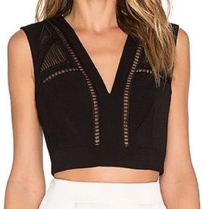 Black BCBG Cropped Top